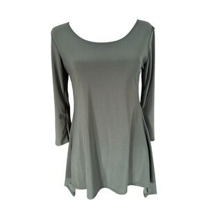Prospect Blvd NWT Olive Green Top Asymetrical Hem SZ S